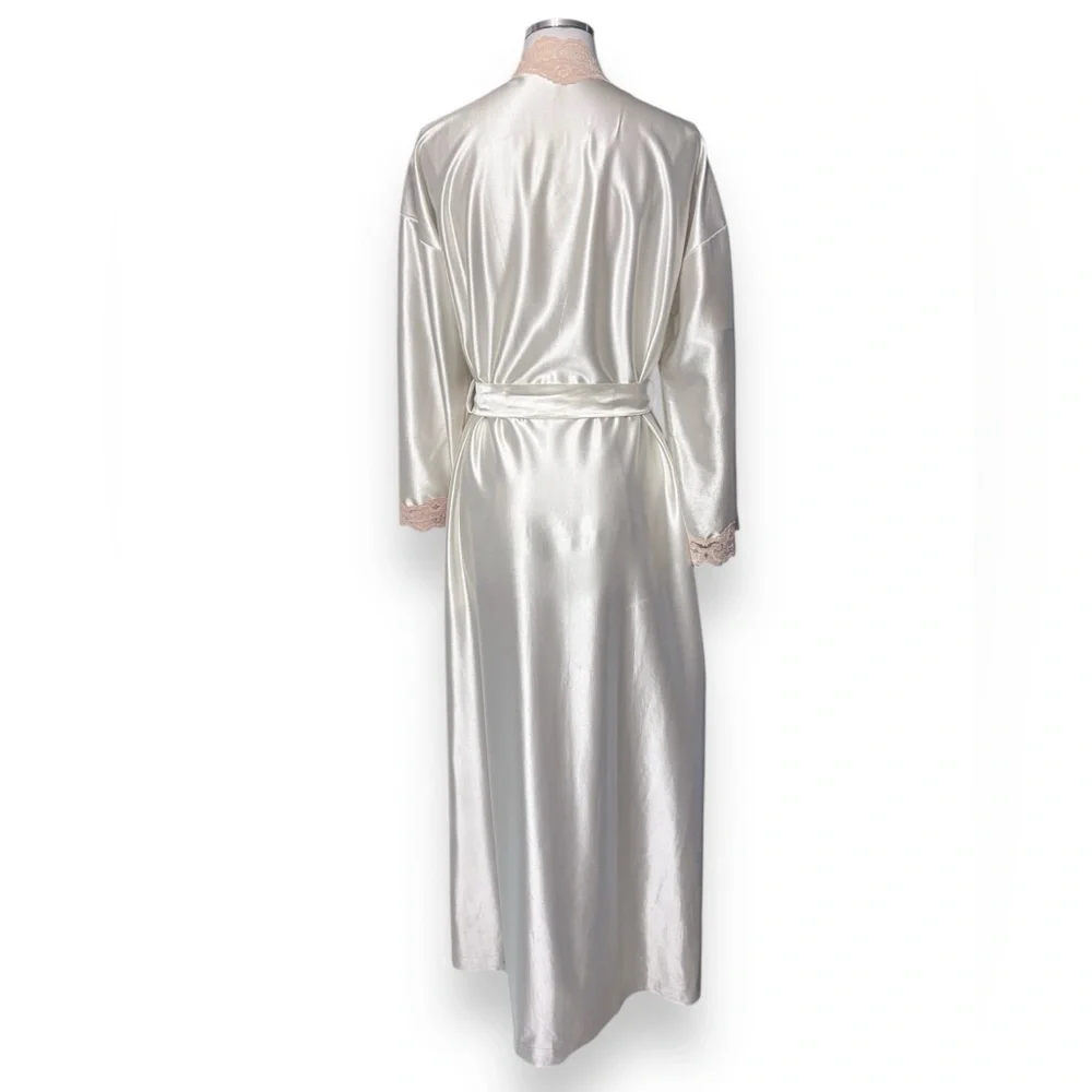 TOM BEZDUDA for BARAD Bridal Peignoir Robe Lace Detail VINTAGE - Picture 4 of 10